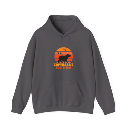 Capybara's footsteps Unisex Hooded Sweatshirt