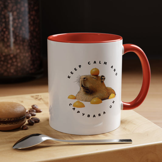 Keep Calm and Capybara On Coffee Mug