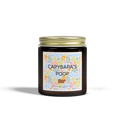 Funny Candle Gift Capybara's Poop in Matisse style