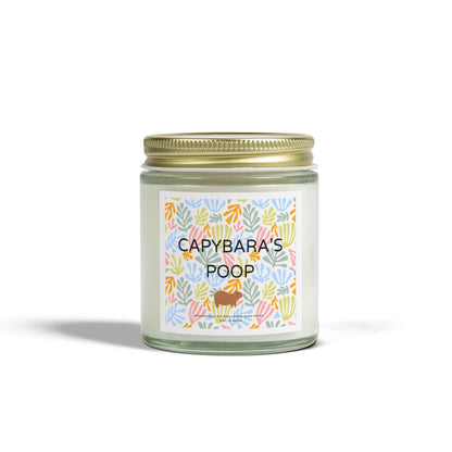 Funny Candle Gift Capybara's Poop in Matisse style