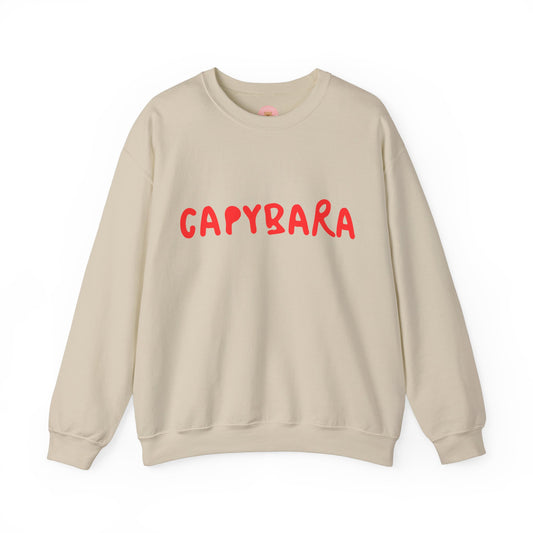 CAPYBARA Playful Text Sweatshirt