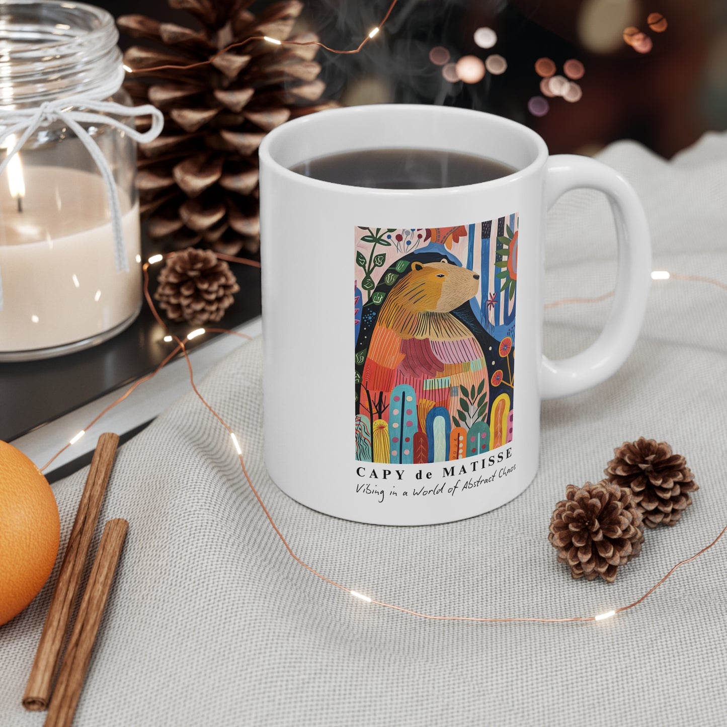 Capybara Henri Matisse Mug Art Lovers Gift 11oz