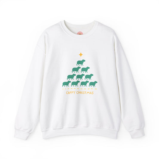 Crewneck Sweatshirt Capybara Christmas Cappy Christmas Funny