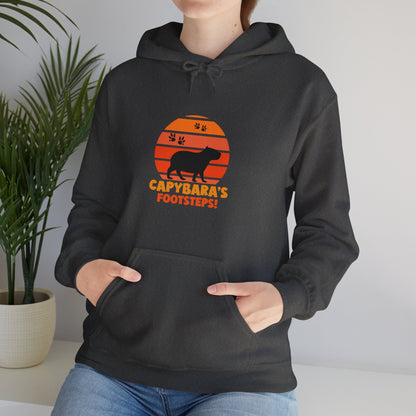 Capybara's footsteps Unisex Hooded Sweatshirt