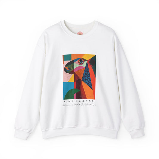 CAPYCASSO- Abstract Picasso Inspired Capybara Sweatshirt