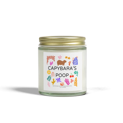 Funny Candle Gift Capybara's Poop in Matisse style