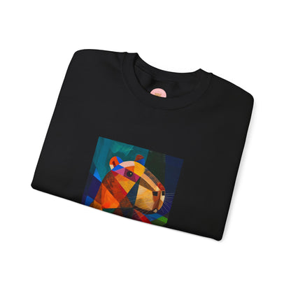 CAPYCASSO II- Abstract Picasso Inspired Capybara Sweatshirt