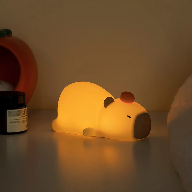 Capybara Cute Silicone LED Night Light