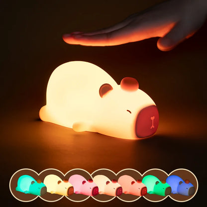 Capybara Cute Silicone LED Night Light